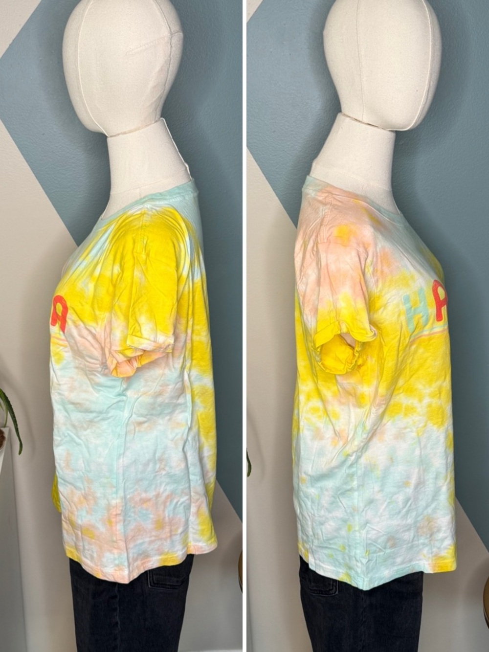 Project Karma Havana Tie Dye Tee L Retro Y2K Pastel Graphic Shirt - Picture 4 of 8